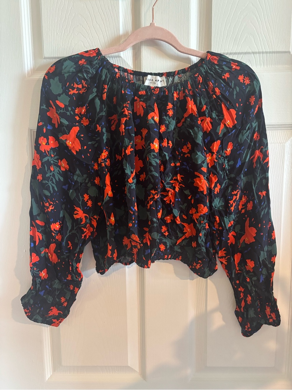 APIECE APART VILLA TOP - VIBRANT FLORAL Crip Top Size Small - Picture 5 of 7